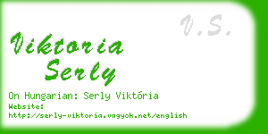 viktoria serly business card