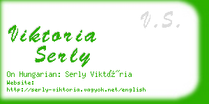 viktoria serly business card